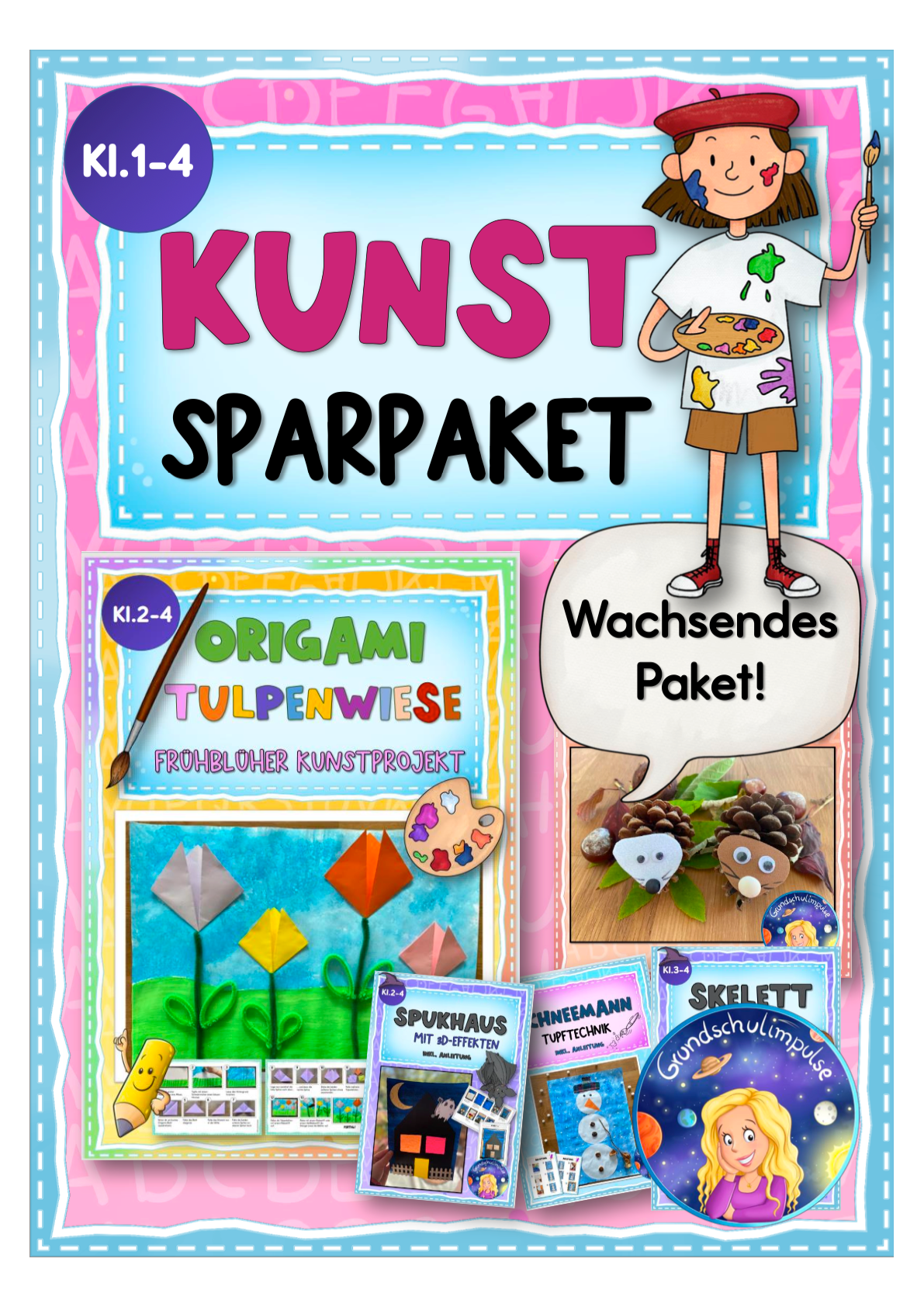 Wachsendes Materialpaket: Kunstunterricht (Klasse 1-4)