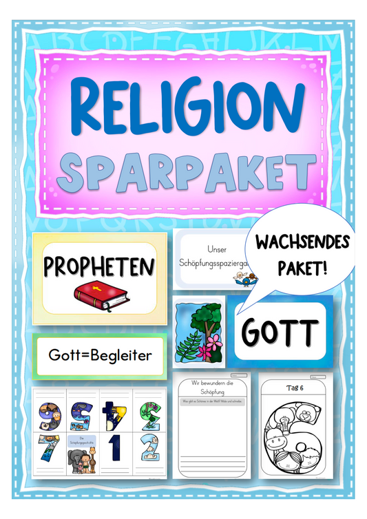 Wachsendes Materialpaket: Religionsunterricht (Klasse 1-4)