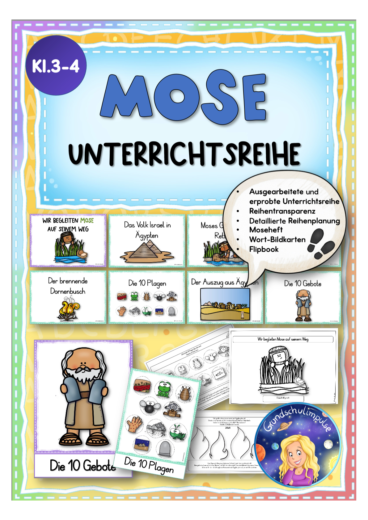 Mose - Unterrichtsreihe (Klasse 3+4)