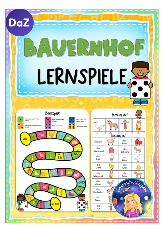 Bauernhof: Lernspiele (DaZ/DaF)