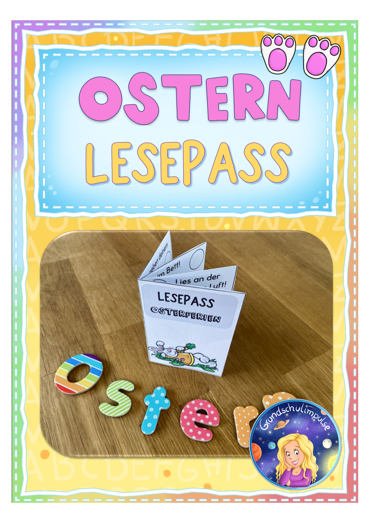 FREEBIE: Lesepass für die Osterferien (Klasse 1-4)