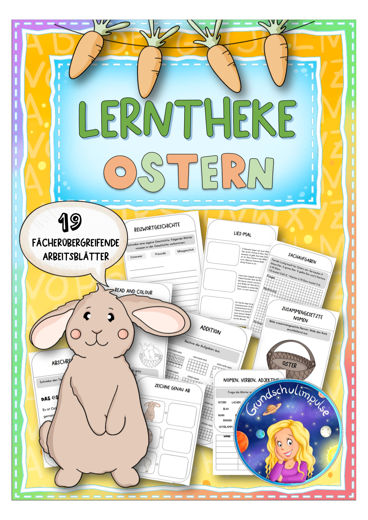 Lerntheke Ostern - Klasse 4 (sw/bunt)