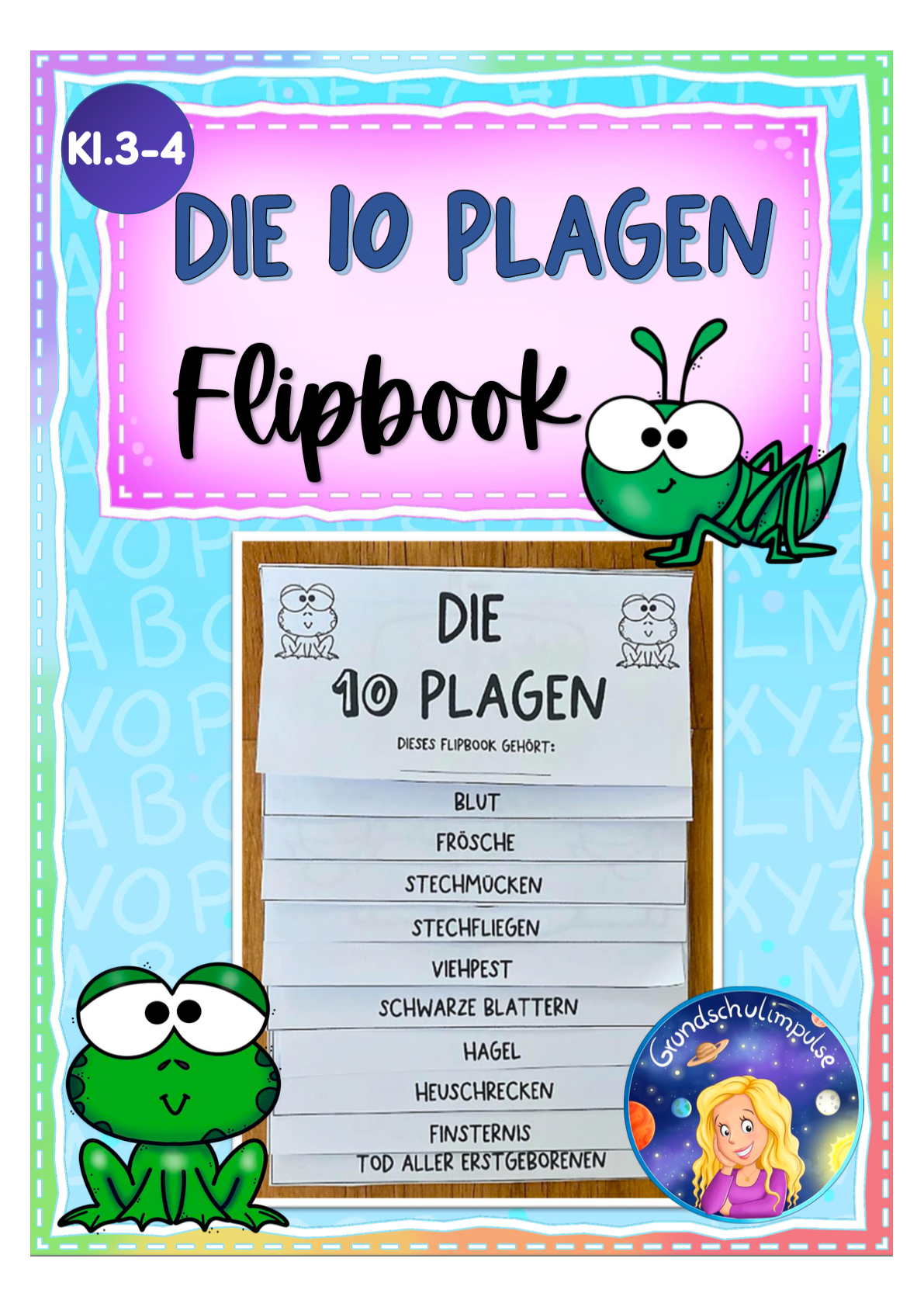 Die 10 Plagen - Flipbook für den Religionsunterricht