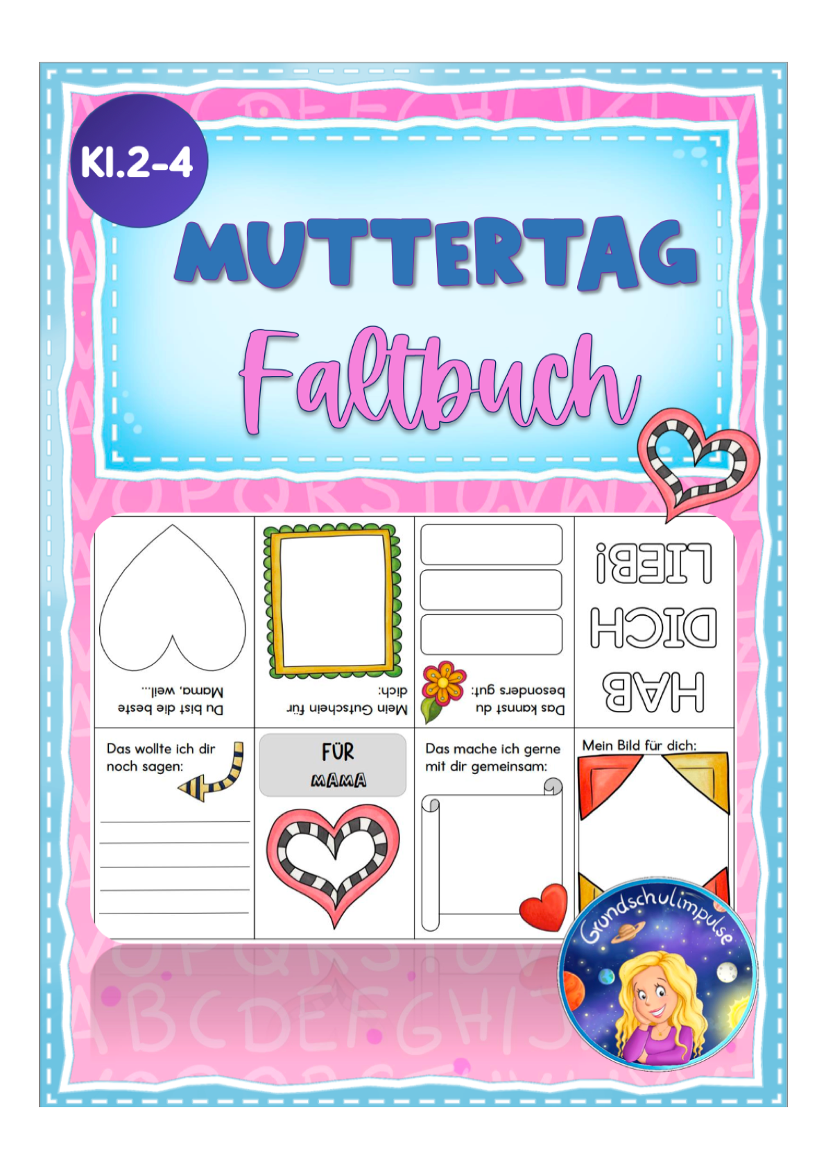 FREEBIE: Muttertag - Faltbuch zum Verschenken