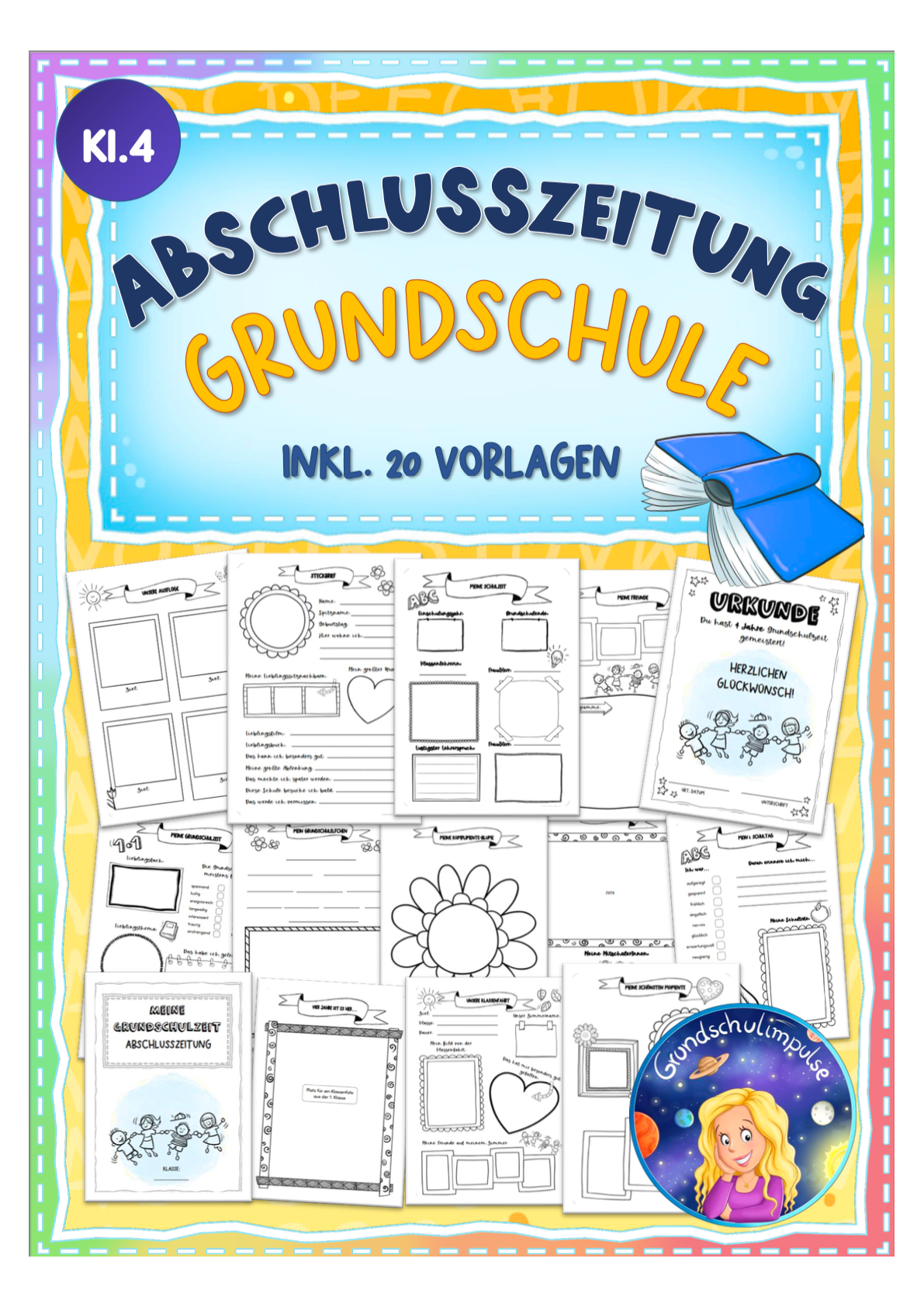 Abschlusszeitung Grundschulzeit - Klasse 4