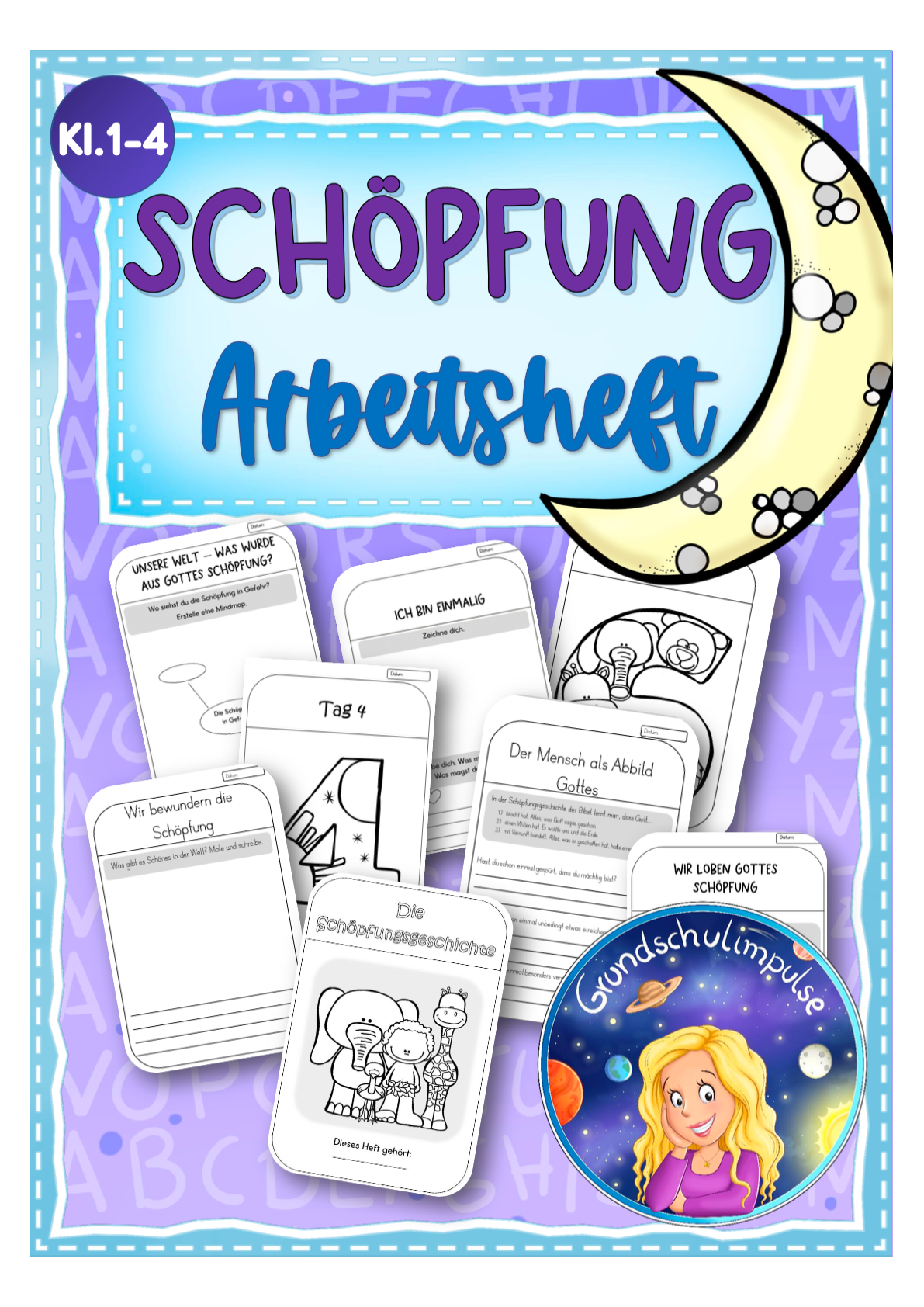 Die Schöpfungsgeschichte - Arbeitsheft Klasse 2-4