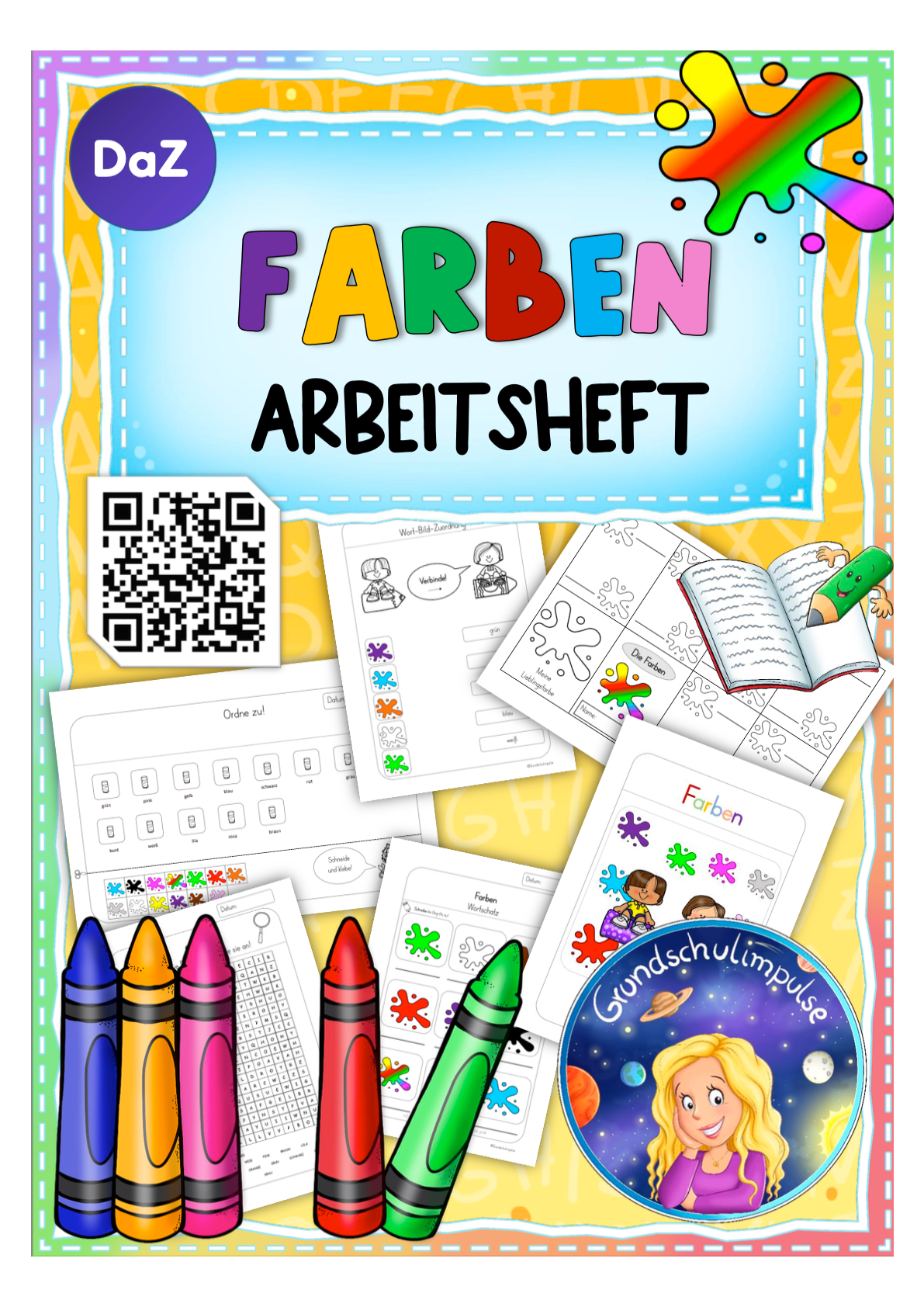 Farben: Arbeitsheft (DaZ/DaF)