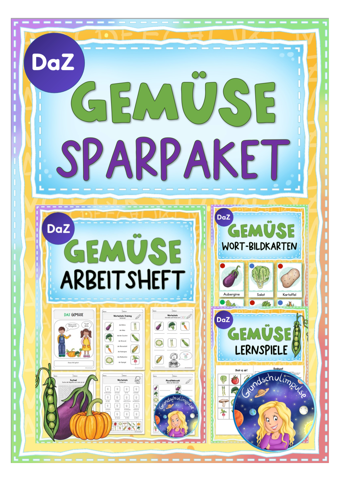 Gemüse - Sparpaket (DaZ/DaF)