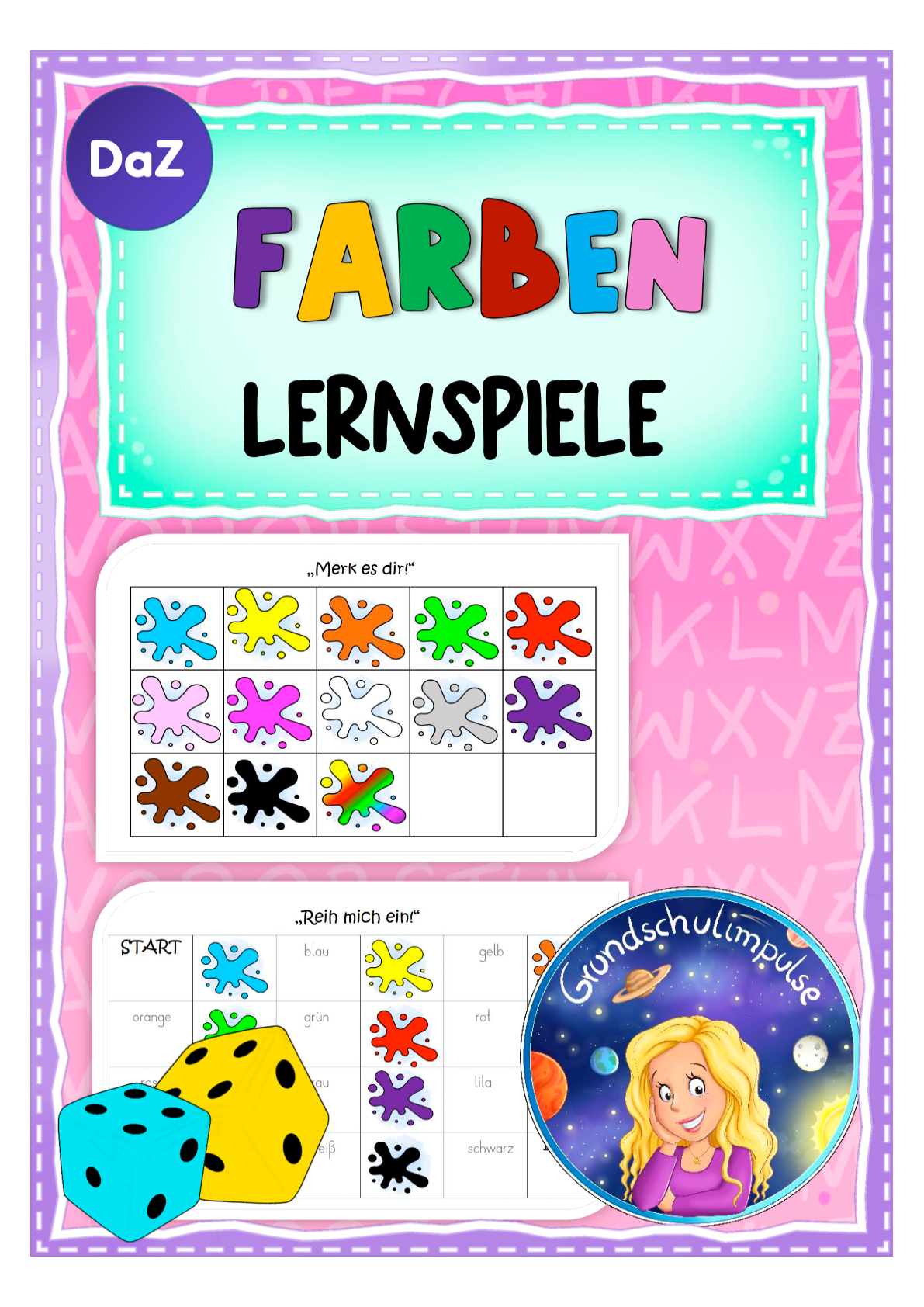 Farben: Lernspiele (DaZ/DaF)