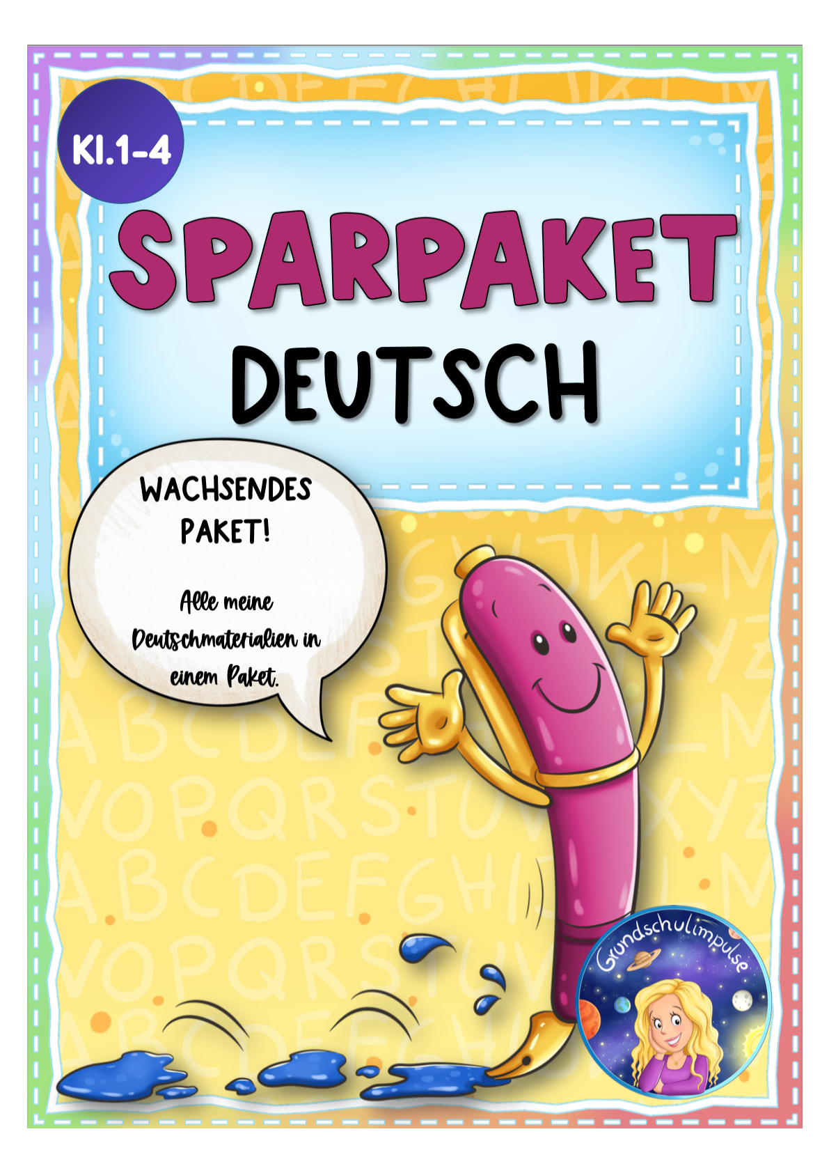 Wachsendes Materialpaket: ALLE meine Deutschmaterialien (Klasse 1-4)!